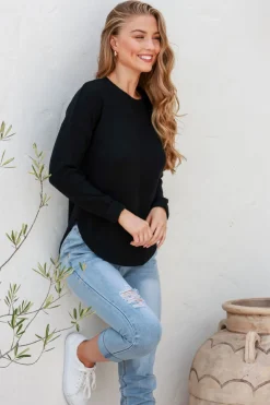 I'm Famous Zip Knit - Black - SN15