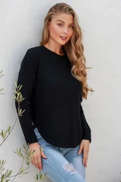 I'm Famous Zip Knit - Black - SN15