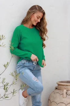I'm Famous Zip Knit - Green - SN15