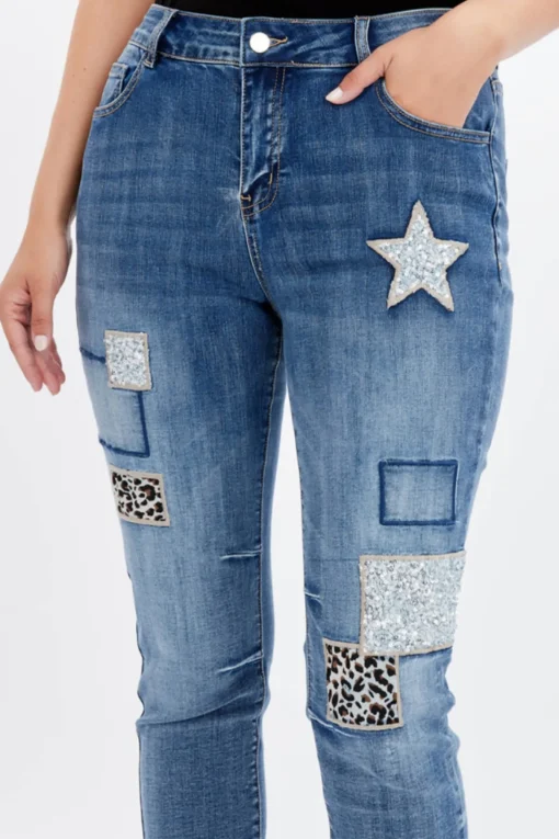 Jazzed Up Jeans - Denim - FL54