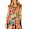 Jemma Tiered Dress - Olive - LL19