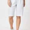 Jersey Waist Linen Shorts - White - GS8