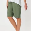 Jersey Waist Linen Shorts - Khaki - GS8