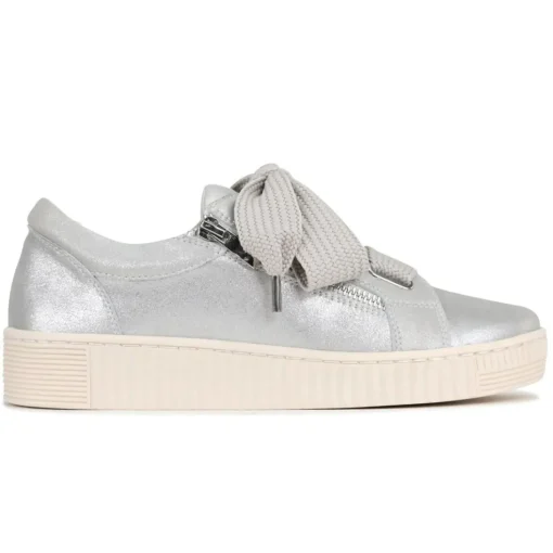 Jovi Leather Sneaker - Silver -ES11