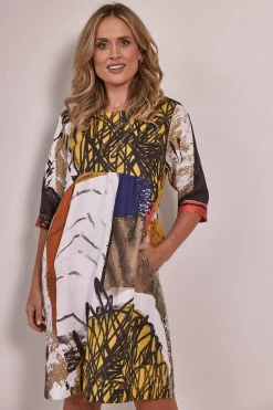 Kabuki 3/4 Sleeve Dress - Print - SS10
