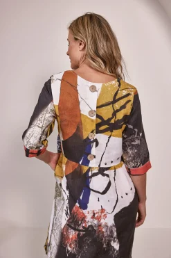 Kabuki 3/4 Sleeve Dress - Print - SS10