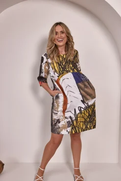 Kabuki 3/4 Sleeve Dress - Print - SS10