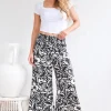 Kiku Pant - Black & White - ZG2