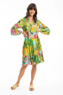 Lani Dress Frill 3/4 Sleeve - EP6