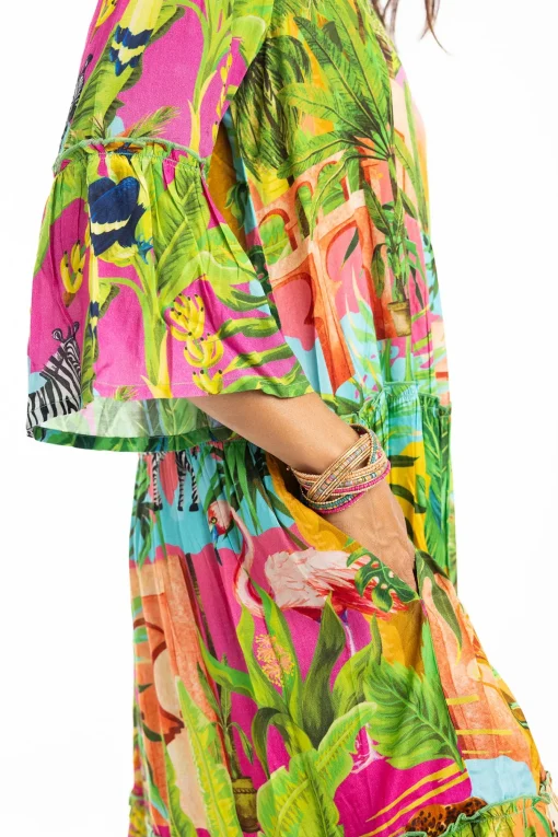 Lani Dress Frill 3/4 Sleeve - EP6