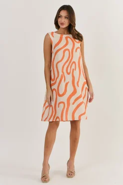 Larisa Linen Dress - Tamarind - OJ43