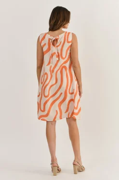 Larisa Linen Dress - Tamarind - OJ43