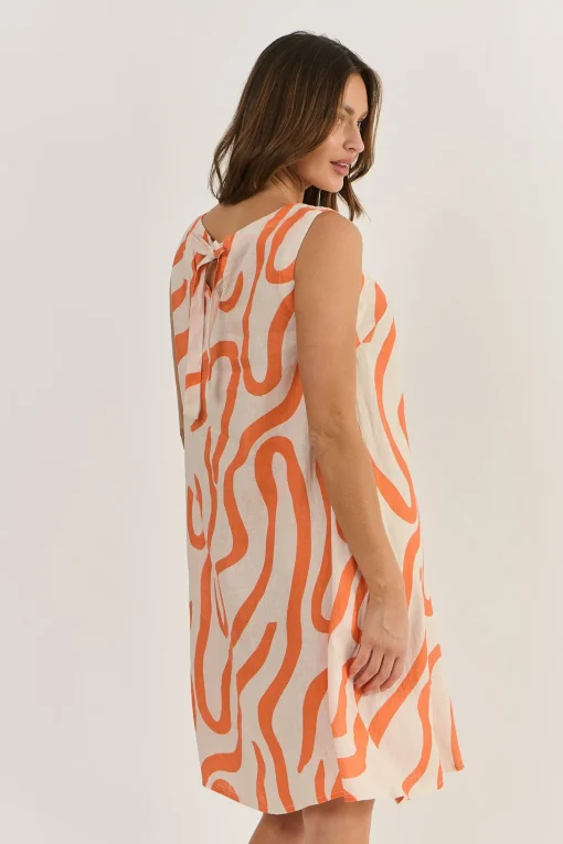 Larisa Linen Dress - Tamarind - OJ43