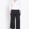 Larrie Bengaline Culotte Pant - Black - PH25