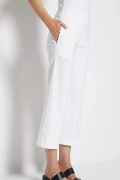 Larrie Bengaline Culotte Pant - White - PH25
