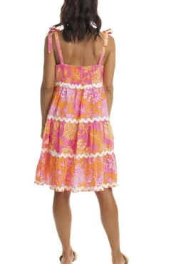 Layla Tie Dress - Orange - EP7