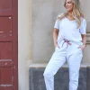 Libby Jogger - White - ST2