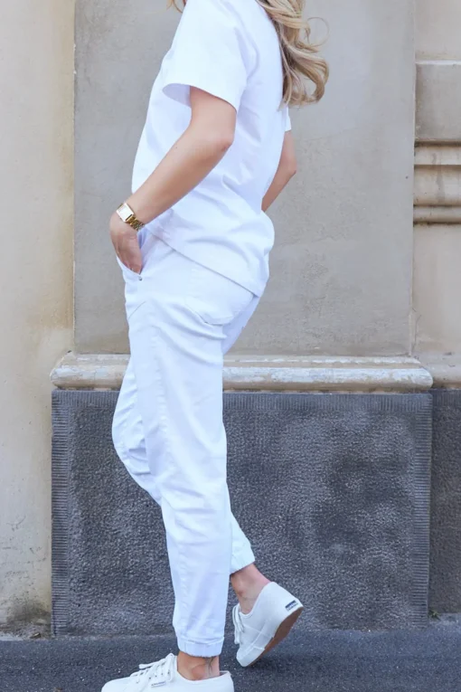 Libby Jogger - White - ST2