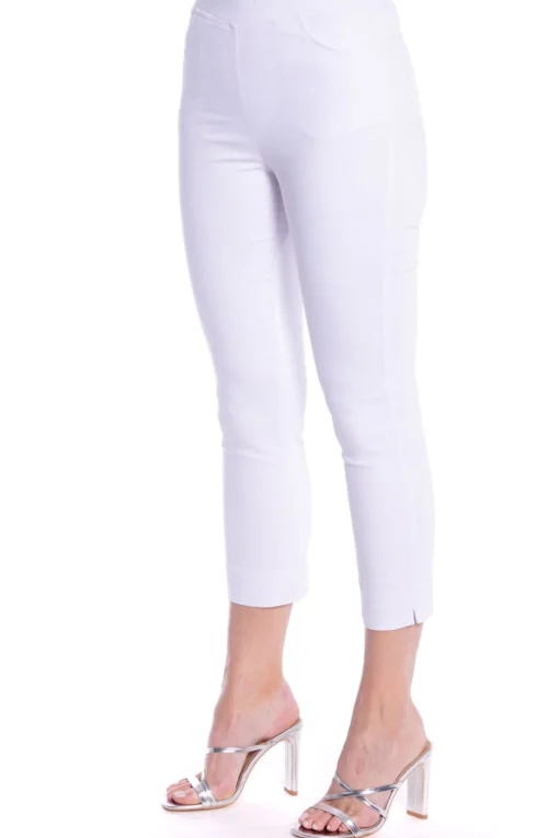 Lina 7/8 Pull on Pant - White - CL1