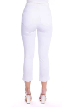 Lina 7/8 Pull on Pant - White - CL1