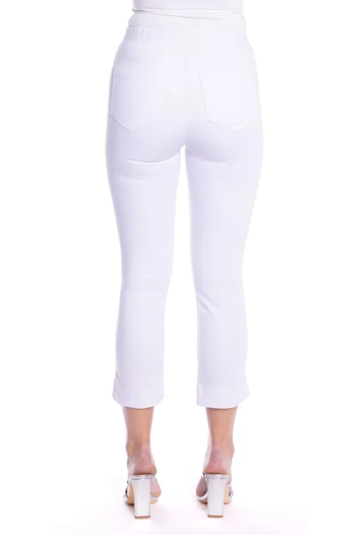Lina 7/8 Pull on Pant - White - CL1