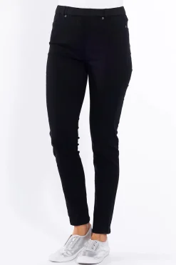 Linda Pull On Pant - Black - CL10