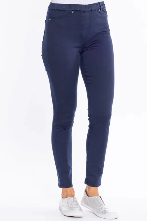 Linda Pull On Pant - Navy - CL10
