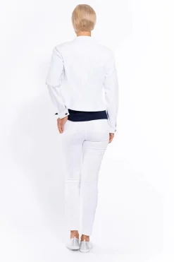 Linda Pull On Pant - White - CL10