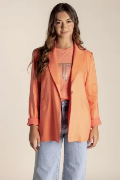 Linen Blazer - Mango - TT10