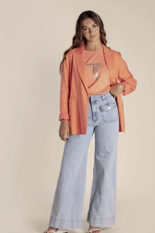 Linen Blazer - Mango - TT10