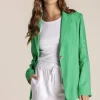 Linen Blazer - Sea Green - TT10