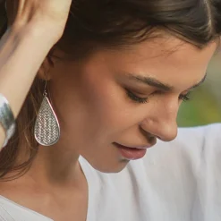 Lovina Silver Earrings - Silver - NS3