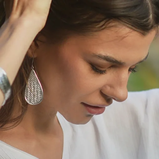Lovina Silver Earrings - Silver - NS3