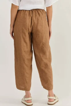 Lucia Linen Pant - Gingerbread - OJ38