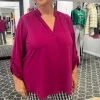 Magenta Kafton Nehru Tunic - PH29