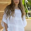 Melfi Linen Top - White - IC47