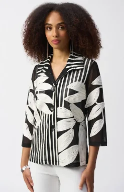 Mesh and Satin Soutache Jacket - JR67
