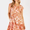 Mia Dress - Apricot - LL9