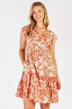 Mia Dress - Apricot - LL9