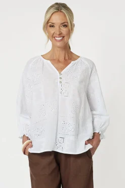 Mila Lace Top - White - GS7