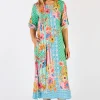 Miranda Midi Dress - Sea - LL7
