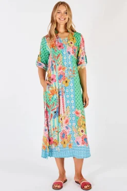 Miranda Midi Dress - Sea - LL7