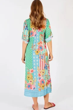 Miranda Midi Dress - Sea - LL7