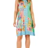 Miranda Swing Dress - Sea - LL25