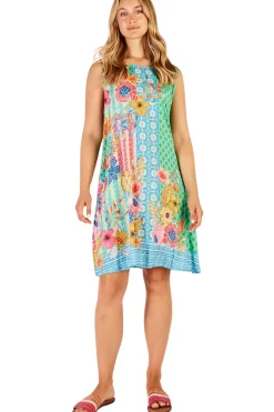Miranda Swing Dress - Sea - LL25