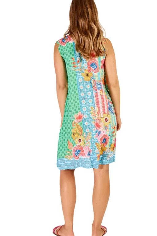 Miranda Swing Dress - Sea - LL25