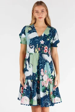Mitzuki Dress - Navy - LL42