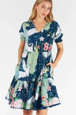 Mitzuki Dress - Navy - LL42