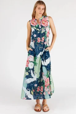 Mitzuki Maxi Dress - Navy - LL43