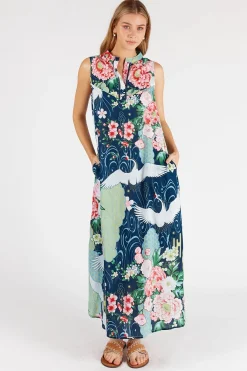 Mitzuki Maxi Dress - Navy - LL43